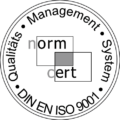Logo DIN EN ISO 9001 Zertifizierung