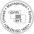 Logo DIN EN ISO 14001 Zertifizierung