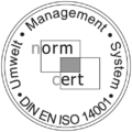Logo DIN EN ISO 14001 Zertifizierung
